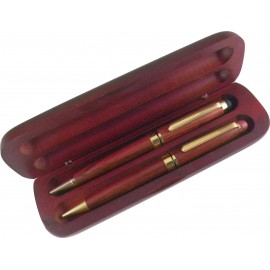 Rosewood stylus / ball point pen and mechanical pencil gift set Custom Engraved