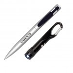 Harmony Pen/Flashlight Gift Set - Black Custom Engraved