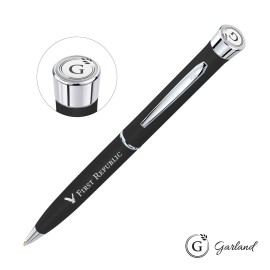 Custom Engraved Garland Color Matte Twist Ballpoint Pen - Chrome