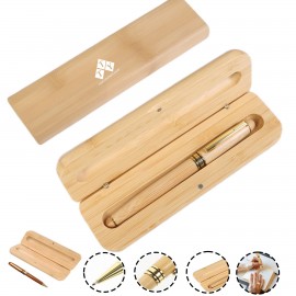 Custom Engraved Premium Wooden Pen with Case