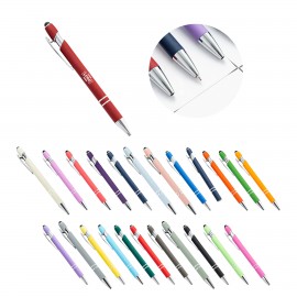 Logo Branded Metal Soft Touch Stylus Pen