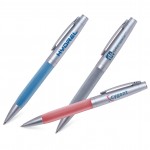 Soft Touch Twist Action Ballpoint with Soft Translucent Rubber Grip Custom Imprinted