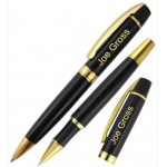 Logo Branded CC Executive Pen Set Ballpoint & Rollerball