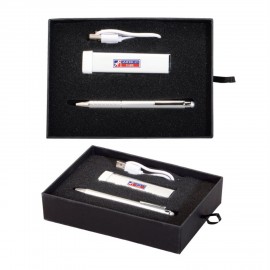 The Savvy Power Bank & Stylus Pen Gift Set Logo Branded