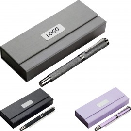 Logo Branded High-Grade Business Metal Frosted Signature Pen Set