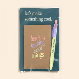 Custom Engraved Make Cool Things Journal + Pen Mailer
