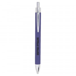 Custom Purple Faux Leather Pen