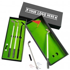 Custom Imprinted Creative Golf Ballpoint Pen Gift Set