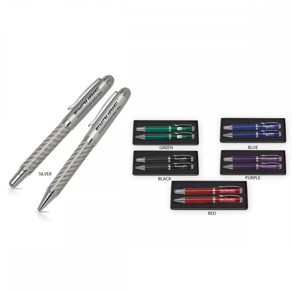Carbon Fiber Pen Set Custom Imprinted