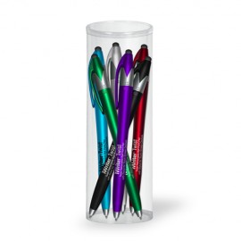Logo Branded Liqui-Mark iWriter Twist Stylus & Pen Combo 6-Pack Tube Set