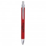 Logo Branded Red Laser Leatherette Engraved Pen