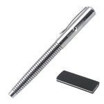 Valentino Shiny Chrome Rollerball Pen Custom Imprinted