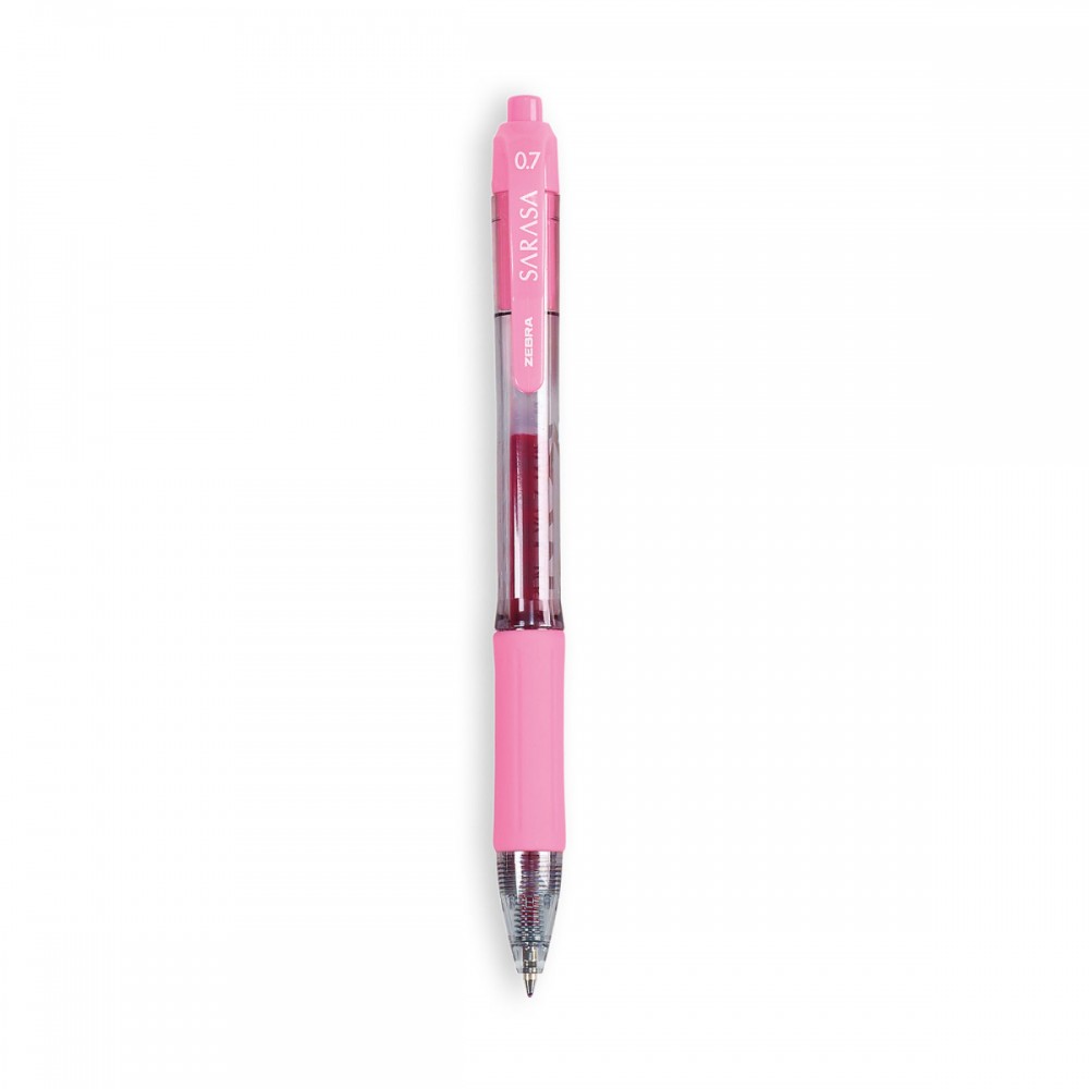 Zebra Sarasa Dry X20 Gel Retractable Pen - Pink Logo Branded Zebra Sarasa Dry X20 Gel Retractable Pen - Pink Logo Branded