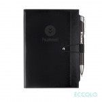 Custom Imprinted Eccolo Slide Journal/Clicker Pen - (M) Black