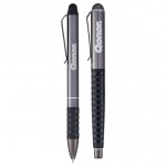 Luxe Tactical Grip Stylus Pen Set Logo Branded