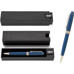 Logo Branded MB Series Ball Pen Gift Set - blue pen in black gift box