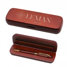 Logo Branded Rosewood Pen