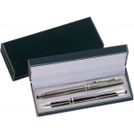 Mercury II Gunmetal Stylus Pen and Roller Pen Gift Set Custom Engraved
