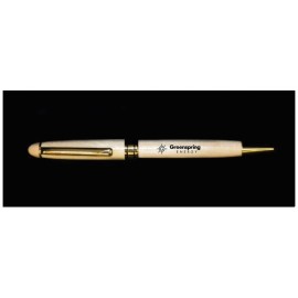 Logo Branded Maple Finish Pen