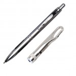 Custom Imprinted Simcoe Pen/Flashlight Gift Set - Silver