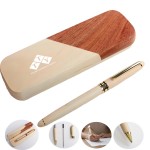 Logo Branded Handcrafted Wooden Pen Set