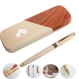 Logo Branded Handcrafted Wooden Pen Set