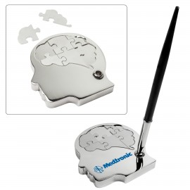 Custom Imprinted Metal Brain Puzzle Pen Set  Custom Imprinted Metal Brain Puzzle Pen Set