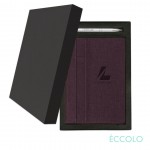 Custom Imprinted Eccolo Lyric Journal/Clicker Pen Gift Set - (M) Burgundy