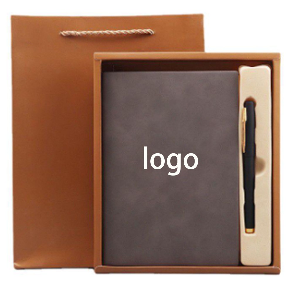 Custom Imprinted Hardcover Notebook & Pen Set