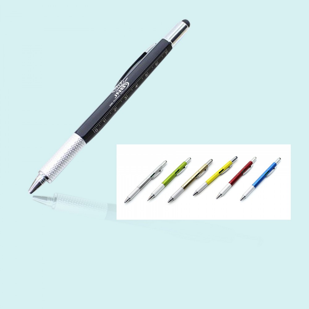 Multi-Function Ballpoint Pen (6-in-1) with Logo Multi-Function Ballpoint Pen (6-in-1) with Logo