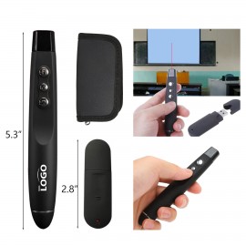 Customized Simple Plug and Play for Teacher Presenter Remote Clicker Pointer with USB Receiver