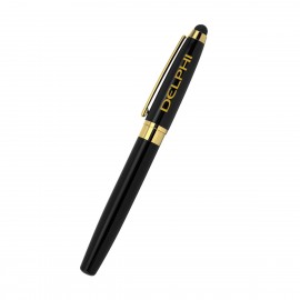 Custom Imprinted Brass Rollerball Stylus Pen  Custom Imprinted Brass Rollerball Stylus Pen