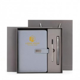 Premium Executive Journal & Metal Pen Gift Set Logo Branded