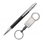 Custom Jerico Pen/Keyring Gift Set - Black