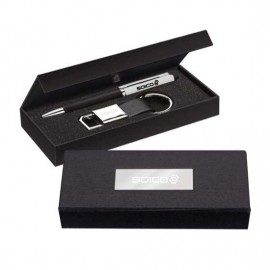 Viva Pen/Stylus/Keyring Gift Set - Silver Logo Branded