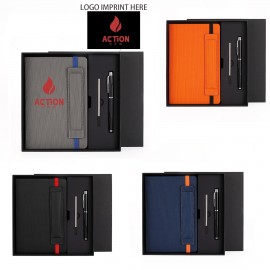 Logo Branded A5 PU Notebook Set