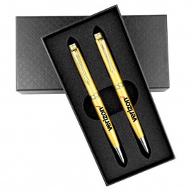 Logo Branded Full-Color UV Printed Pen Gift Box with Two Pens