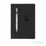 Custom Engraved Eccolo Lyric Journal/Clicker Pen - (M) Charcoal