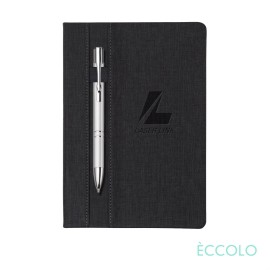 Custom Engraved Eccolo Lyric Journal/Clicker Pen - (M) Charcoal