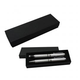 Logo Branded Dynasty Rollerball Metal Pen Set (A300/A301/Pk16)
