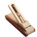 Custom Imprinted Premade Bamboo Stylus Pen Set