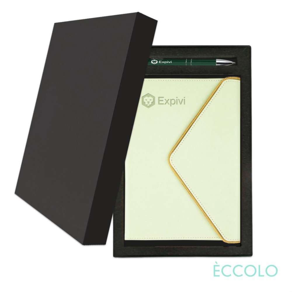 Eccolo Waltz Journal/Clicker Pen Gift Set - (M) Pistachio Custom Imprinted Eccolo Waltz Journal/Clicker Pen Gift Set - (M) Pistachio Custom Imprinted