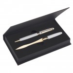 Logo Branded Premade Double Pen Set with Pen and Letter Opener