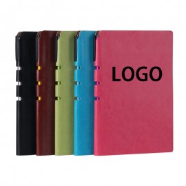 A5 Classic Leather Journal Book W/ Pen Custom Engraved  A5 Classic Leather Journal Book W/ Pen Custom Engraved