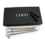 Custom Engraved Golf Shaped Gift Ballpoint Pen Set