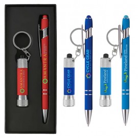 Custom Engraved Ellipse Brights & Chroma Softy Gift Set - Full Color