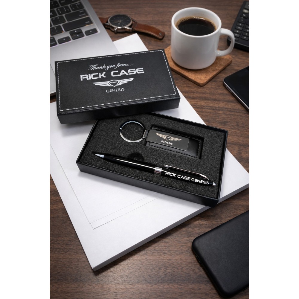 Keychain w/Pen Gift Set Custom Imprinted