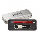 Umbria Pen/Stylus/Keyring Gift Set - Red Logo Branded