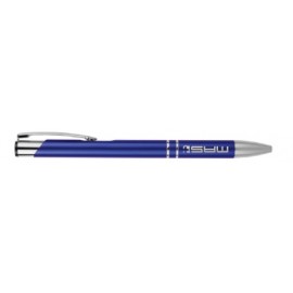 Logo Branded Blue Aluminum Pen