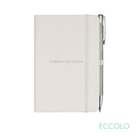Promotional Eccolo Cool Journal/Clicker Pen - (S) White  Promotional Eccolo Cool Journal/Clicker Pen - (S) White